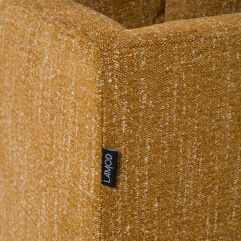 Kinsey - Modern Mustard Fabric Modular Sectional Sofa — view 3