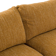 Kinsey - Modern Mustard Fabric Modular Sectional Sofa — view 2