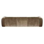 Siegal - Modern Olive Green Fabric Sofa — view 3