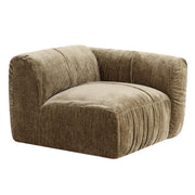 Siegal - Modern Olive Green Fabric Sofa — view 5