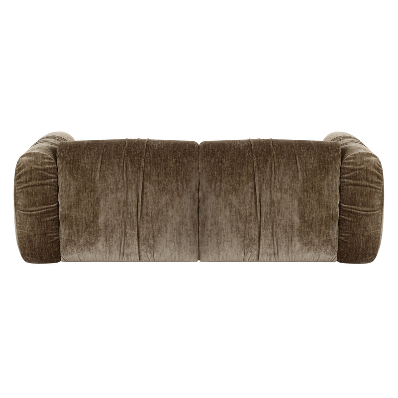 Siegal - Modern Olive Green Fabric Loveseat Sofa — view 3