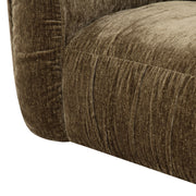 Siegal - Modern Olive Green Fabric Loveseat Sofa — view 4