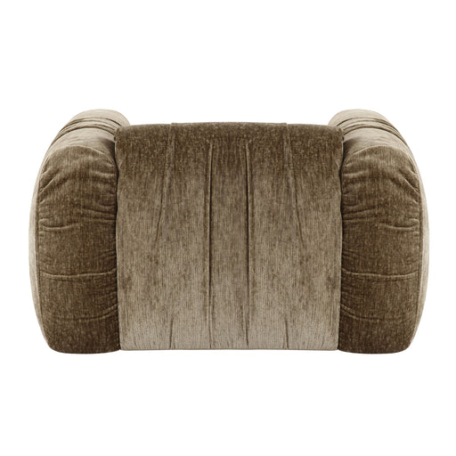 Siegal - Modern Olive Green Fabric Lounge Chair — view 2
