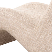 Spiro - Modern Beige Fabric Accent Chair — view 2
