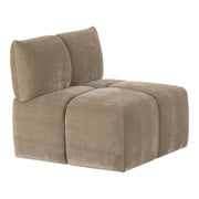 Marisol - Modern Taupe Fabric Sectional Sofa — view 4