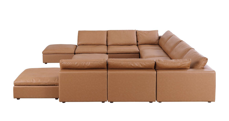 1100 - Top-Grain Italian Leather 11-Piece Sectional With Chaise