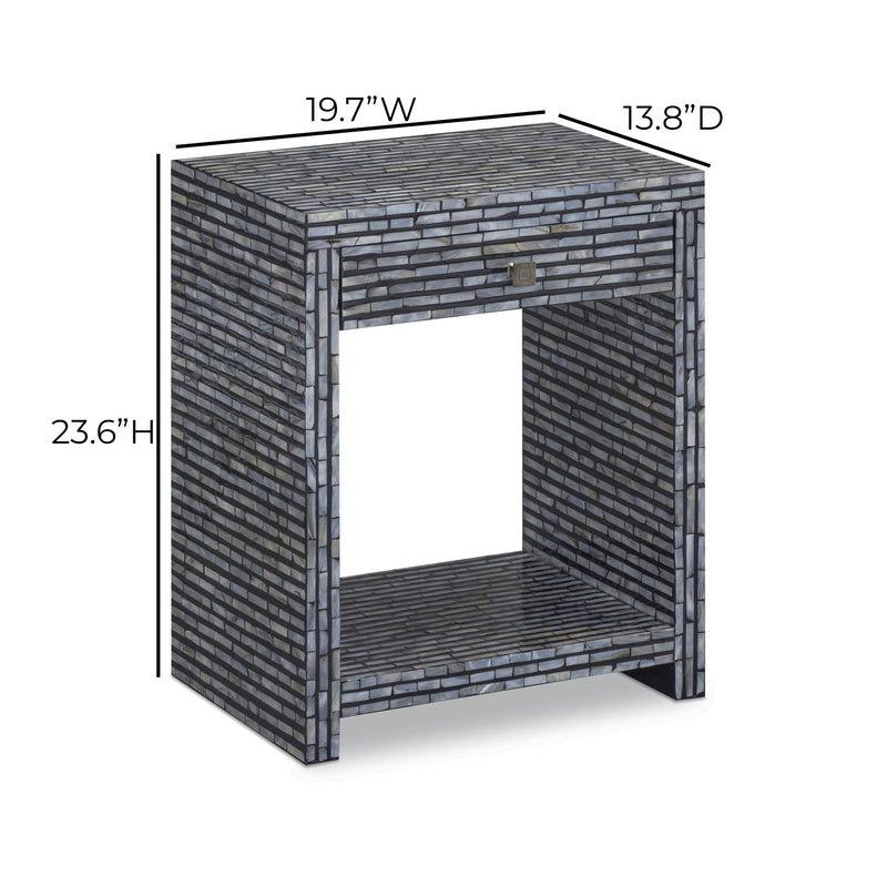 Cassis - Nightstand - Black - R&R Furniture Gallery (Fountain Valley, CA)