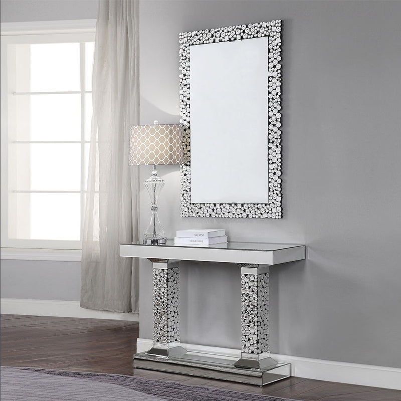 Kachina - Console Table - Mirrored & Faux Gems - R&R Furniture Gallery (Fountain Valley, CA)