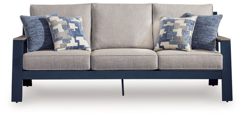East Beach - Sofa With Cushion - Blue - R&R Furniture Gallery (Fountain Valley, CA)