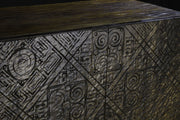 Calvary - Console Table - Gray Stone & Walnut - R&R Furniture Gallery (Fountain Valley, CA)