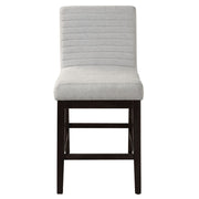 Edwyn - Counter Height Chair (Set of 2) - Gray Linen & Espresso - R&R Furniture Gallery (Fountain Valley, CA)