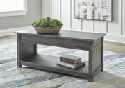 Freedan - 3 Pc. - Coffee Table, 2 End Tables - Grayish Brown - R&R Furniture Gallery (Fountain Valley, CA)