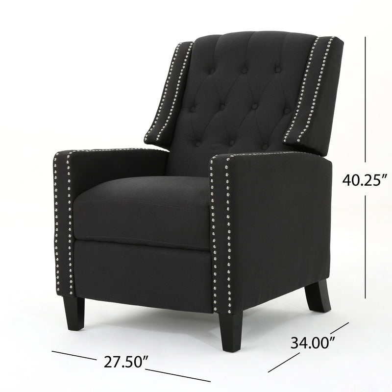 Classic Fabric Push Back Chair - R&R Furniture Gallery (Fountain Valley, CA)