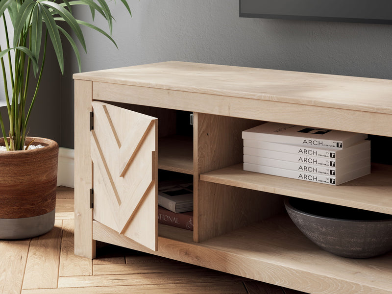 Cayboni - LG TV Stand With Fireplace Option - R&R Furniture Gallery (Fountain Valley, CA)