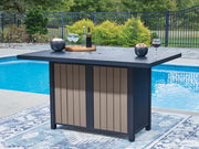 East Beach - Rectangular Bar Table With Fire Pit - Blue - R&R Furniture Gallery (Fountain Valley, CA)