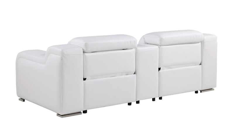 1116 - 3-Piece Modular Power Reclining Console Loveseat In With 2 Power Recliners & Power Headrests