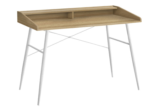 Computer Desk For Home Office, Laptop, Storage Shelves, Contemporary Versatile Placement - Natural - R&R Furniture Gallery (Fountain Valley, CA)