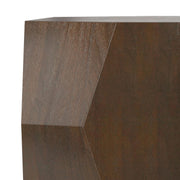 Eisley - Coffee Table With Geometric Design, - Walnut - R&R Furniture Gallery (Fountain Valley, CA)