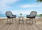 Zalika - 3 Pc. Conversation Set, Black