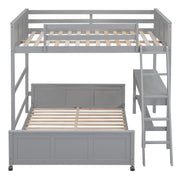 Full Over Full Bunk Bed With Desk - R&R Furniture Gallery (Fountain Valley, CA)