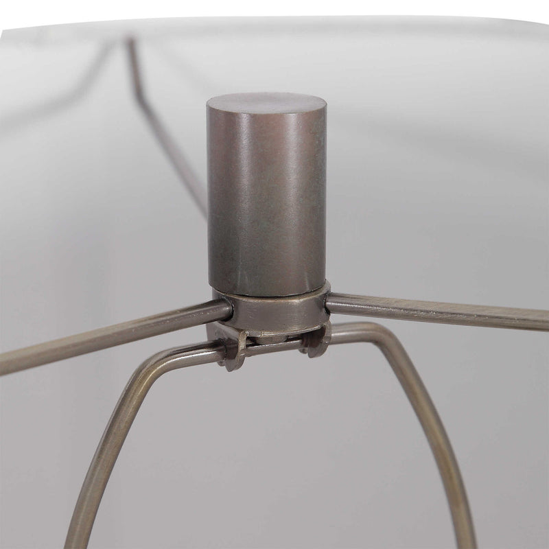 Khalio - Gun Metal Table Lamp - Dark Brown