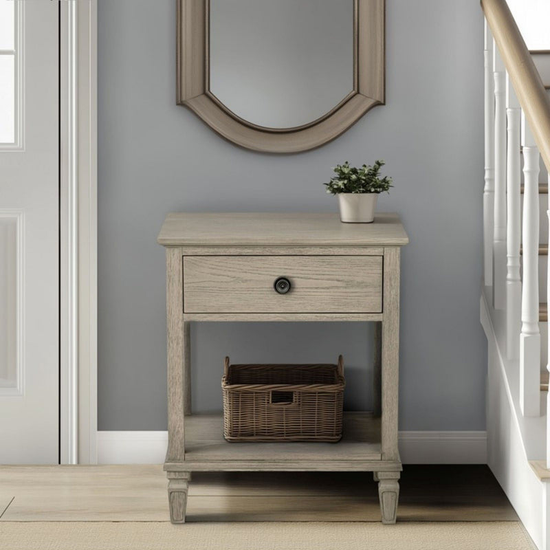 Victoria - Bedside Table With Drawer And Shelf - R&R Furniture Gallery (Fountain Valley, CA)