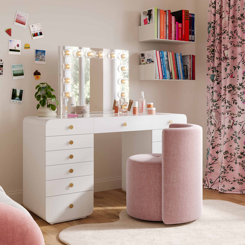 Alyssa - Rolling Desk Chair - R&R Furniture Gallery (Fountain Valley, CA)