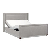 Elle - Wingback Upholstered King Bed - Silver Gray - R&R Furniture Gallery (Fountain Valley, CA)