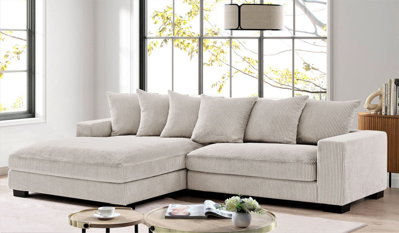 Luxe - Oversized 2 Piece Sectional Couches For Living Room, L Shaped Sofa With Chaise - R&R Furniture Gallery (Fountain Valley, CA)