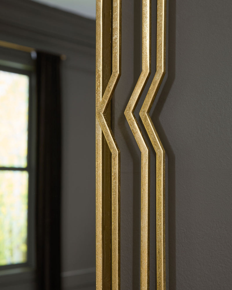 Claybrook - Accent Mirror - Gold Finish - R&R Furniture Gallery (Fountain Valley, CA)