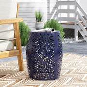 Large modern metal end table by Noble House featuring a sleek design and sturdy construction.