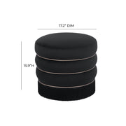 Lakka - Velvet Ottoman - R&R Furniture Gallery (Fountain Valley, CA)
