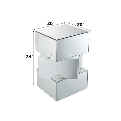 Dominic - 20" End Table - Mirrored - R&R Furniture Gallery (Fountain Valley, CA)