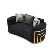 Soledad - Loveseat - Black - R&R Furniture Gallery (Fountain Valley, CA)