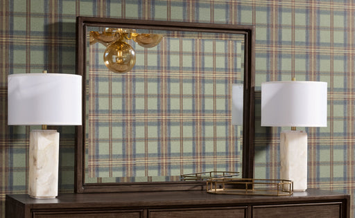 Modus Carlisle Drs Mirror in Pcn Pie finish, standalone wall mirror with sleek frame, suitable for modern interior decor.