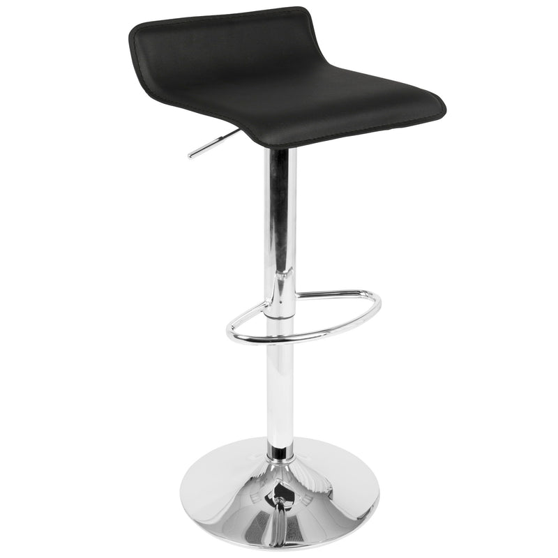 Lumi Source Spyra Ale 3-piece contemporary dining room set with adjustable bar stools and table, modern design, wood and metal finish