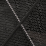 Noble House minimalist single panel iron fireplace screen with diamond design, featuring a sleek and modern look.