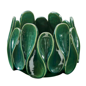 Petal Pinch - Indoor-Outdoor Bowl - Green