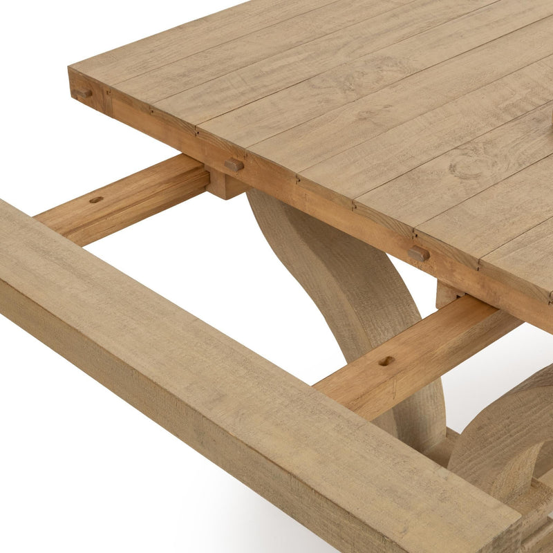 Julia - 86-110" Extension Dining Table - Soft Earth - R&R Furniture Gallery (Fountain Valley, CA)