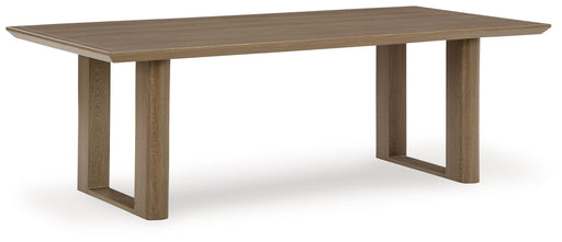 Serene Bay - Rectangular Dining Table With Umbrella Option - Dark Brown - R&R Furniture Gallery (Fountain Valley, CA)