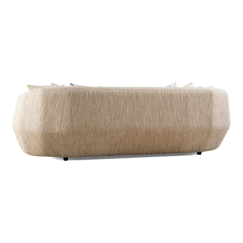 Belinda - Modern Beige Fabric 4-Seat Sofa — view 2