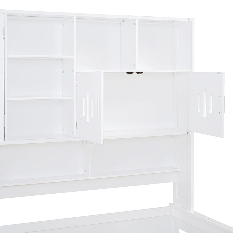 Daybed With All-In-One Cabinet And Shelf - R&R Furniture Gallery (Fountain Valley, CA)