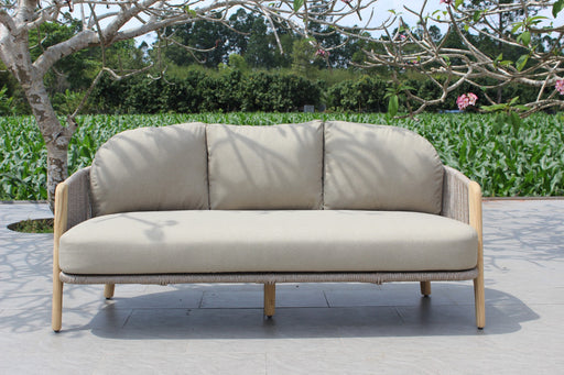 Cayman - Outdoor Beige + Teak Sofa Set — view 2