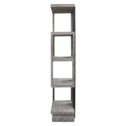 Modern Pearl Silver Etagere by Uttermost with sleek metal shelves and minimalist design, perfect for stylish home or office storage.
