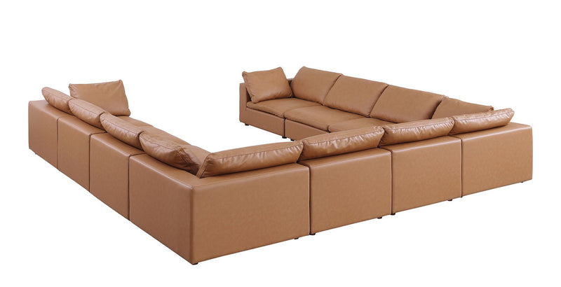 1100 - 10-Piece U-Shaped Sectional In Top-Grain Italian Leather