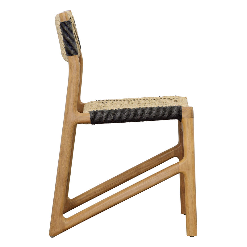 Lumen - Outdoor Dining Chair - Natural And Black