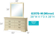 Elegant traditional storage dresser by Glory Furniture with multiple drawers and classic wood finish, ideal for bedroom organization.