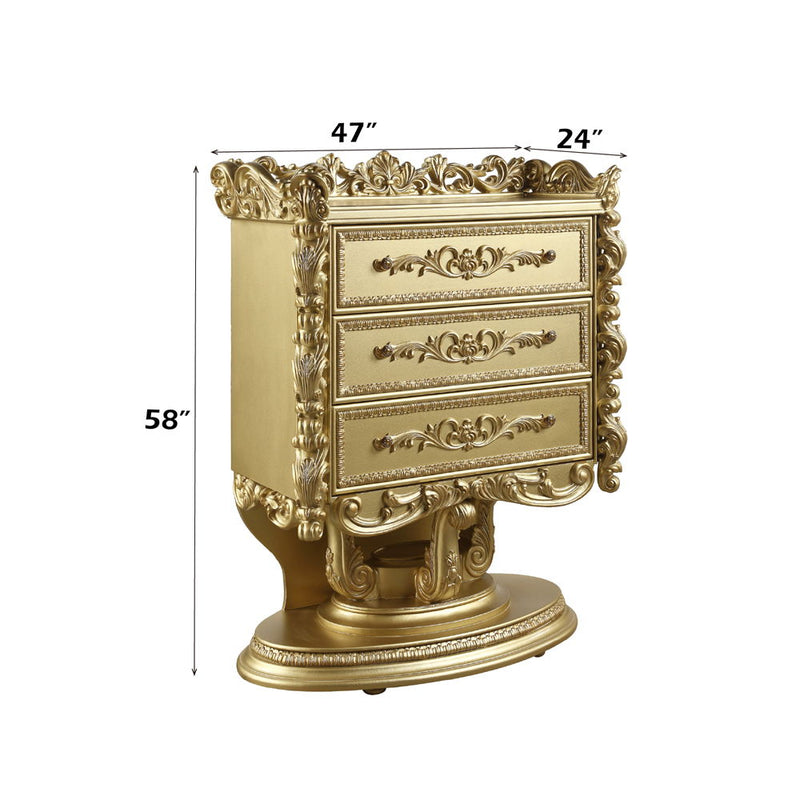 Bernadette - Chest - Gold - R&R Furniture Gallery (Fountain Valley, CA)