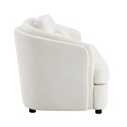 Mariko - Sofa With 2 Pillows - Beige Linen - R&R Furniture Gallery (Fountain Valley, CA)