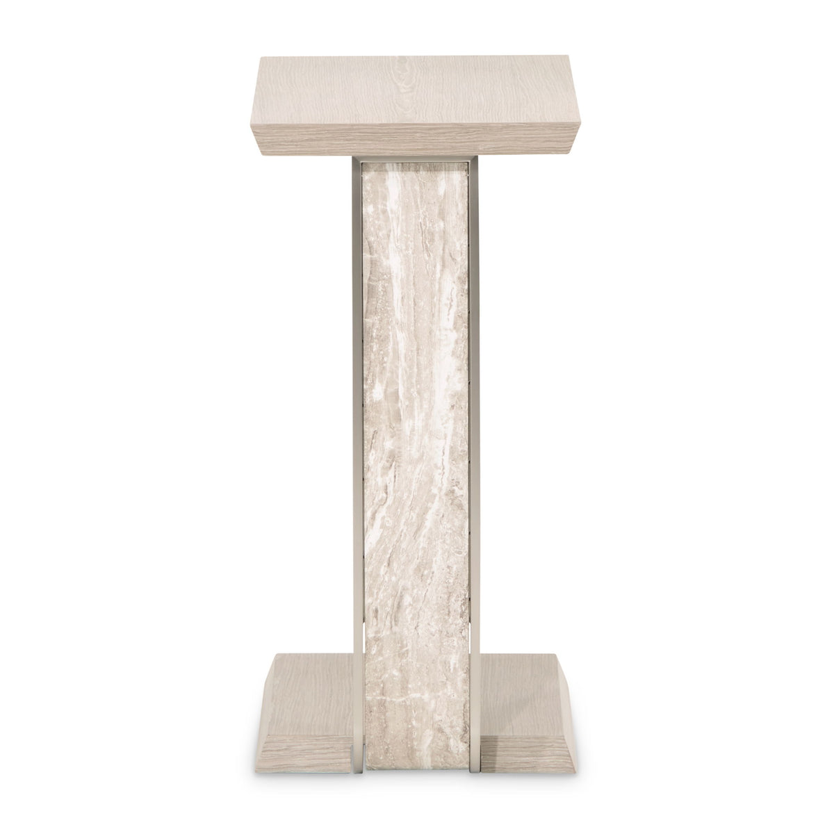 Lotus Bay - C-Shaped Accent Table - Sand - R&R Furniture Gallery (Fountain Valley, CA)